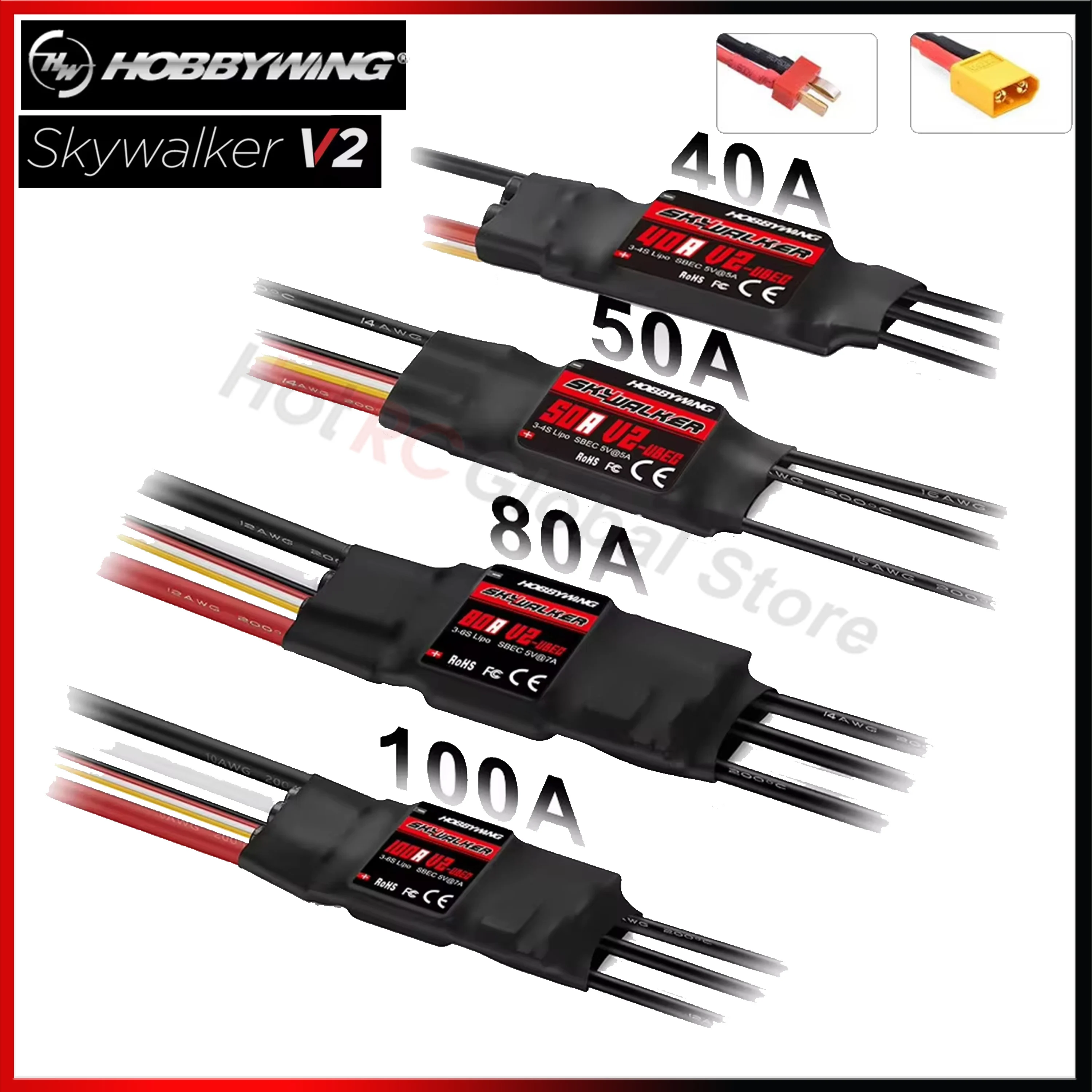 Fpv Drone Esc - HOBBYWING Skywalker V2 Series 40A 50A