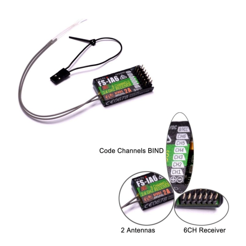 Flysky FS-IA6 Receiver 6CH Dua - Fpv Drone Battery recension och pris