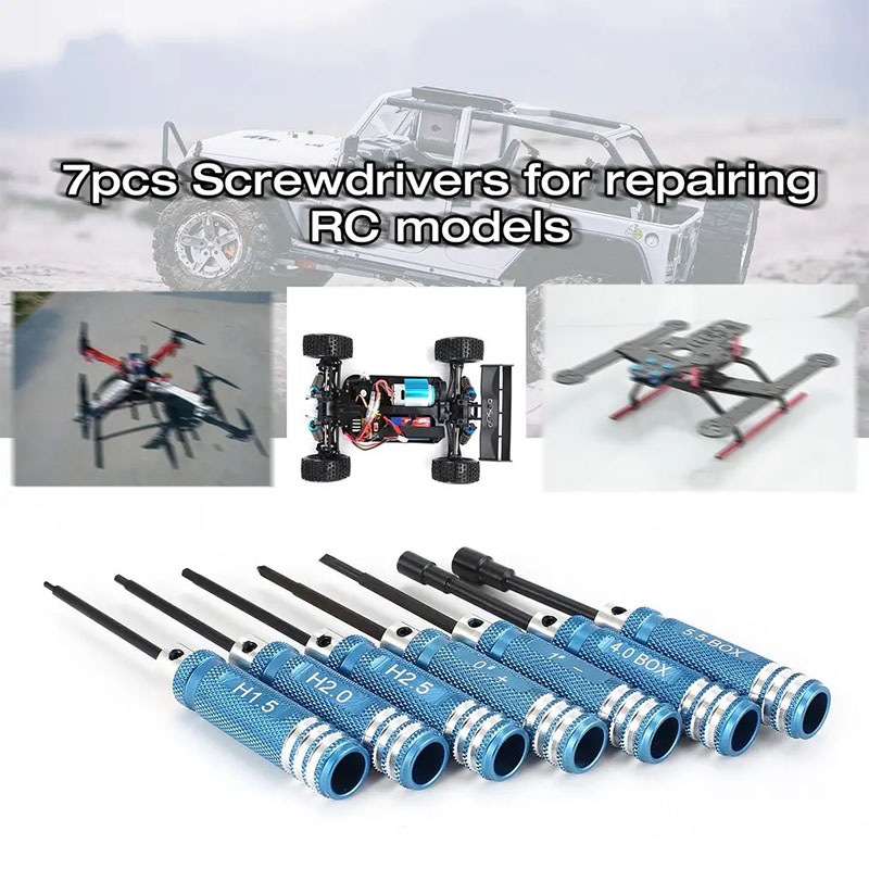 7Pcs 1.5 2.0 2.5mm RC Hex Driv - Fpv Drone Tool Kit recension och pris