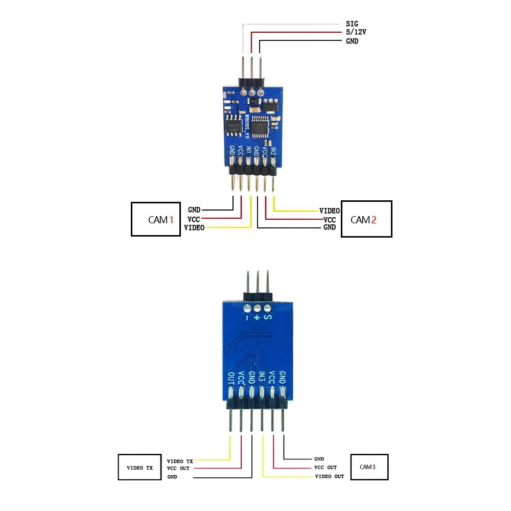 5.8G 3 Channel Video Switcher  - Fpv Drone Battery recension och pris