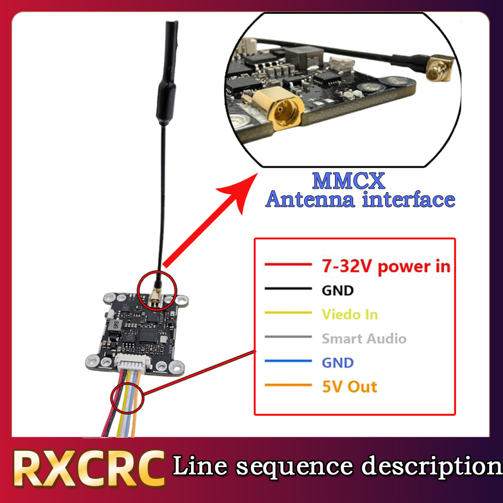 RXCRC 5.8G Module 48CH 1.6W VT - Fpv Drone Frame recension och pris